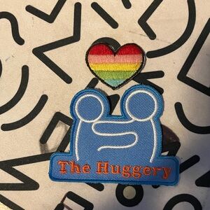 The Huggery Blue Patch with Rainbow Heart